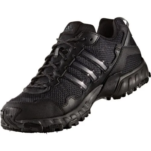 adidas Performance Men's Rockadia Trail M Running Shoe, Black/Black/Dark Grey Heather, 11 M US