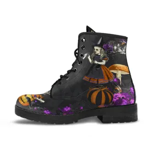 Alice in Halloween Wonderland Combat Boots (REG89)
