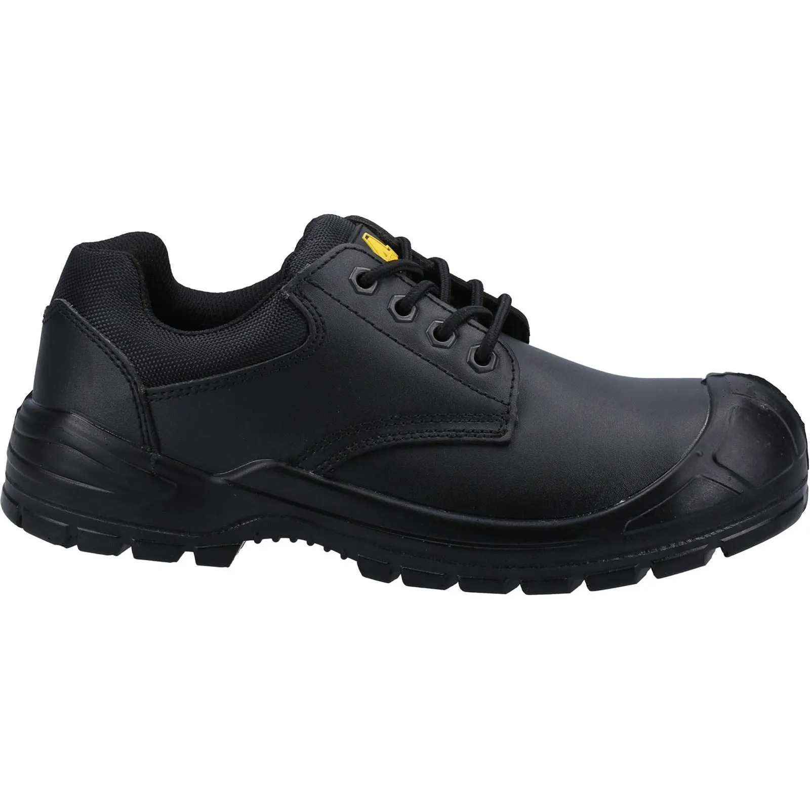 Amblers Safety 66 Black Leather Unisex Shoes- Safety