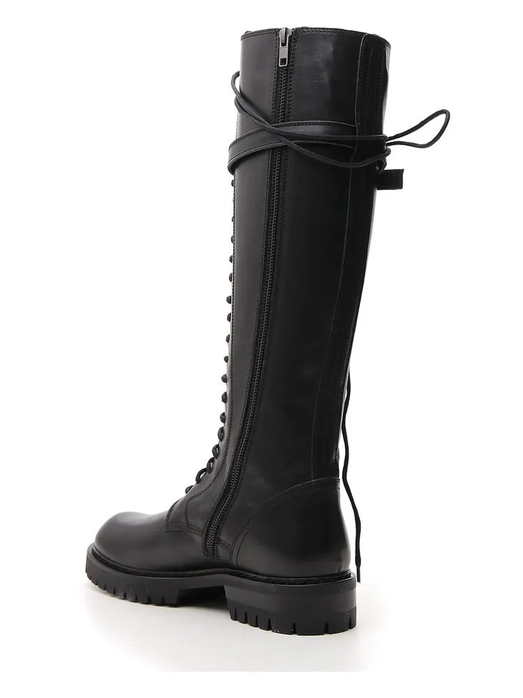 Ann Demeulemeester Knee Combat Boots