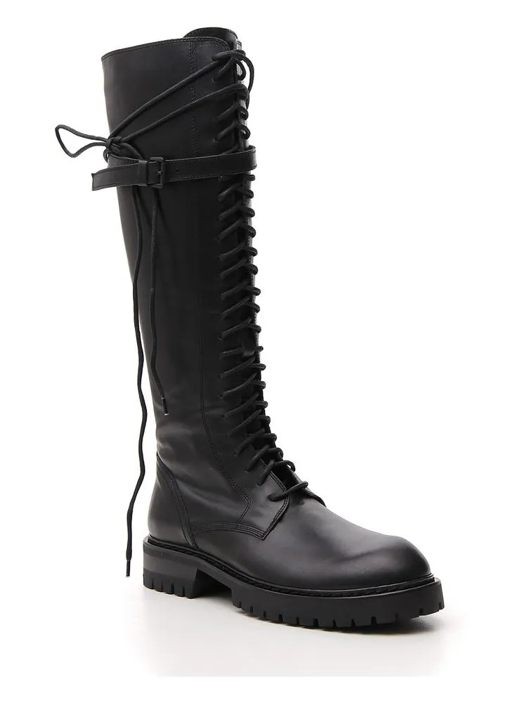 Ann Demeulemeester Knee Combat Boots