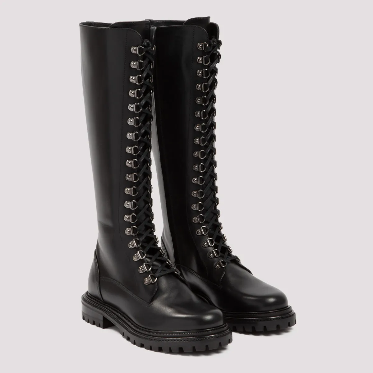 Aquazzura Combat Lace-Up Boots