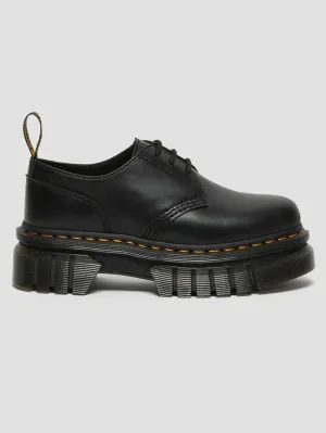 Audrick Nappa Lux Leather Black Platform Shoes