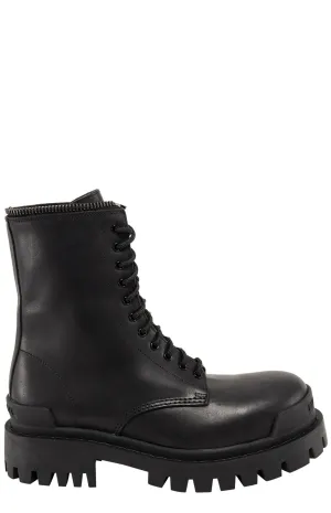 Balenciaga Lace-Up Combat Boots