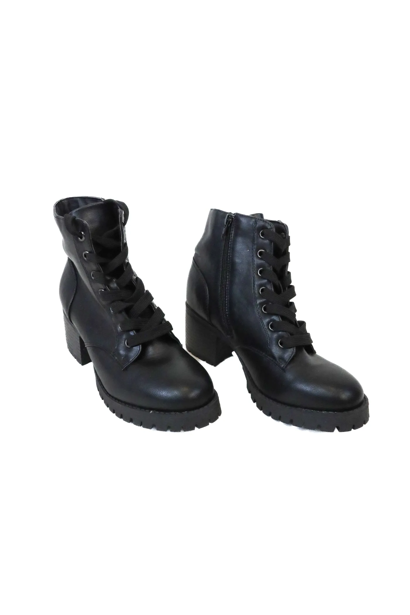 Bamboo Black Combat Boots (7)