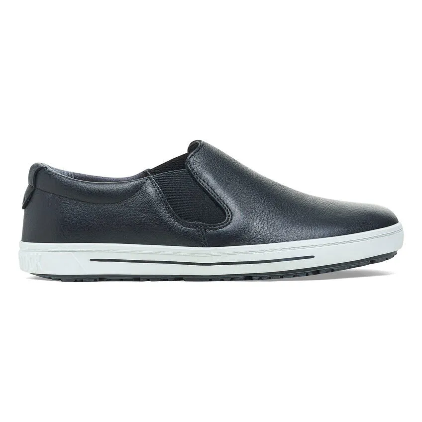 'Birkenstock' Women's QO 400 SR Leather Slip On - Black / White