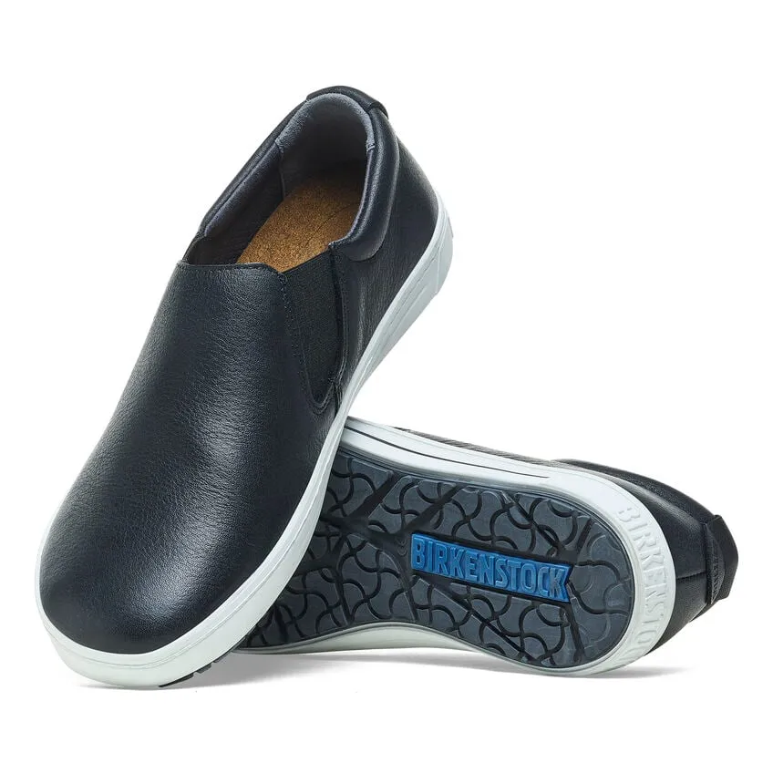 'Birkenstock' Women's QO 400 SR Leather Slip On - Black / White