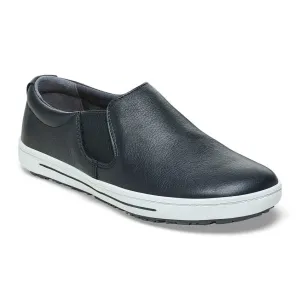 'Birkenstock' Women's QO 400 SR Leather Slip On - Black / White