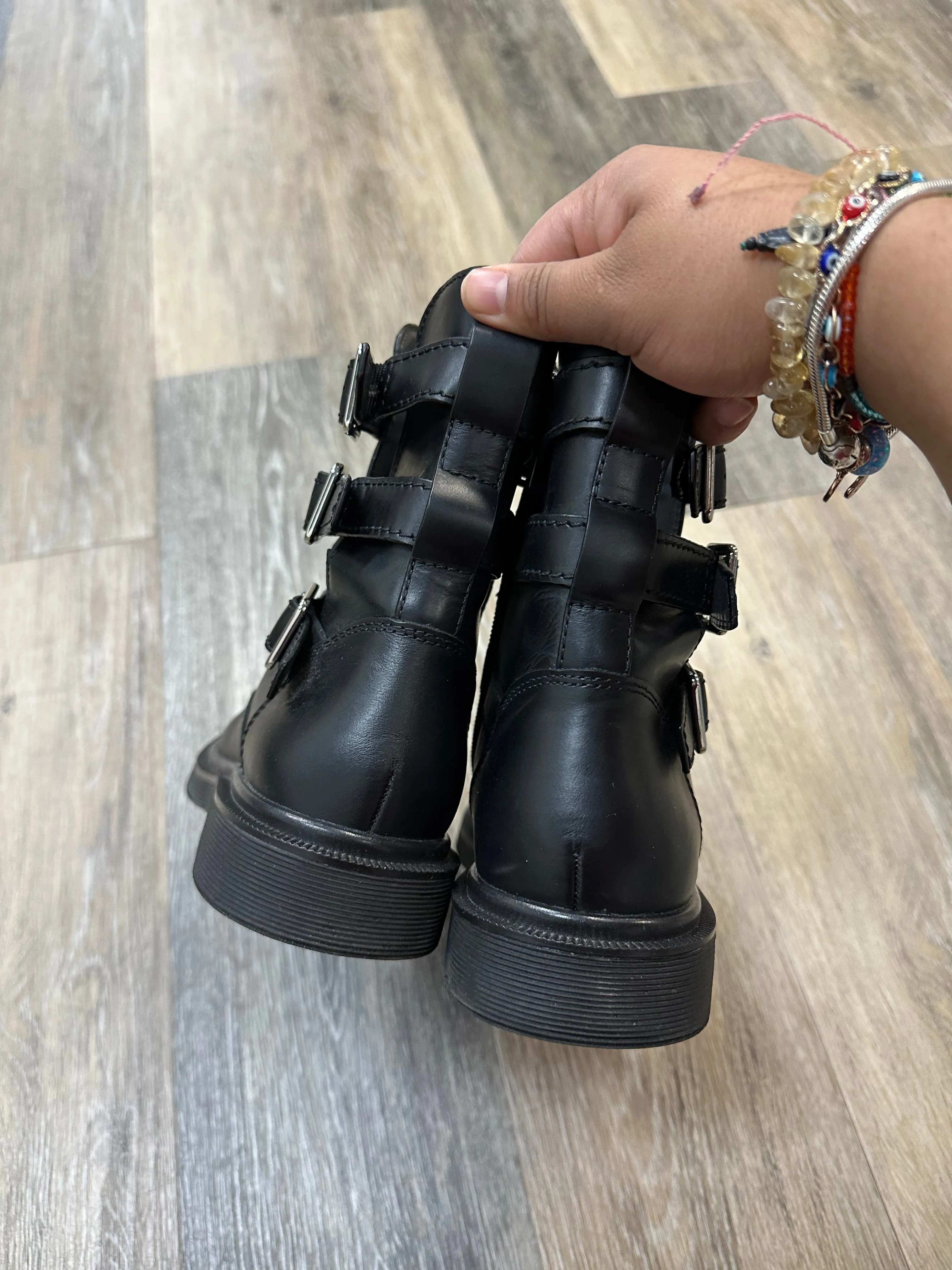 Boots Combat By Franco Sarto In Black, Size: 8