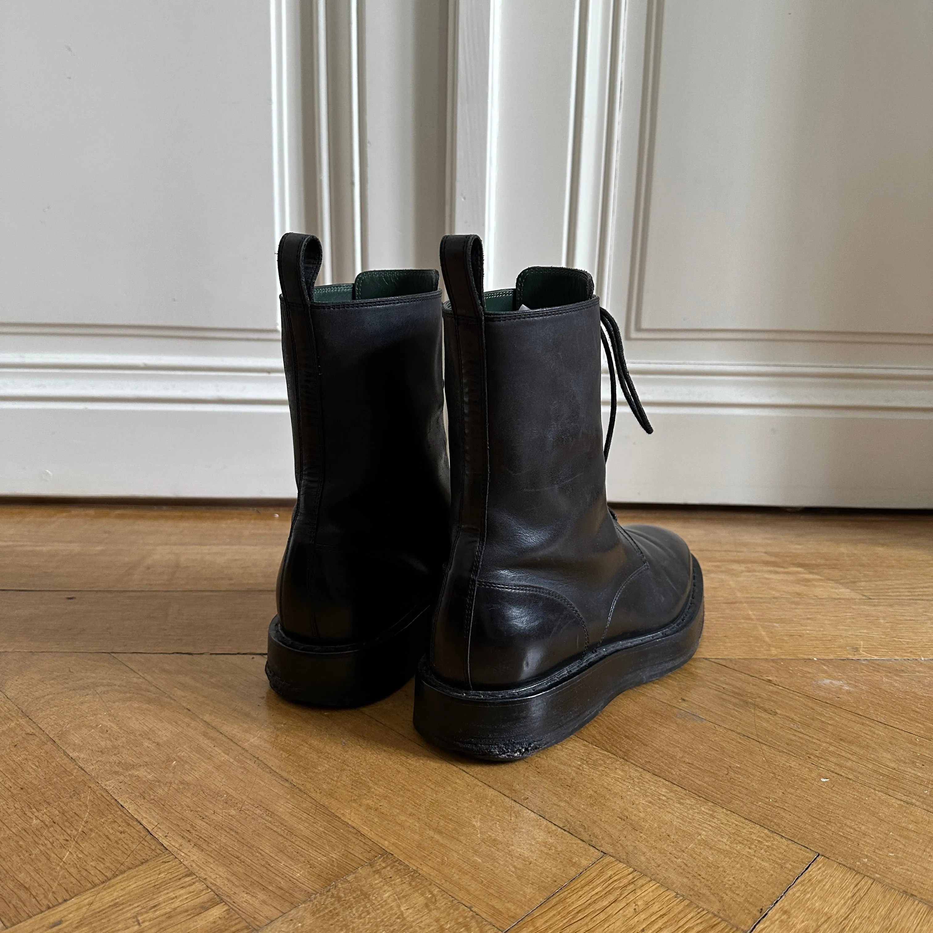Bottega Veneta FW10 Horse Leather Combat Creeper Boots
