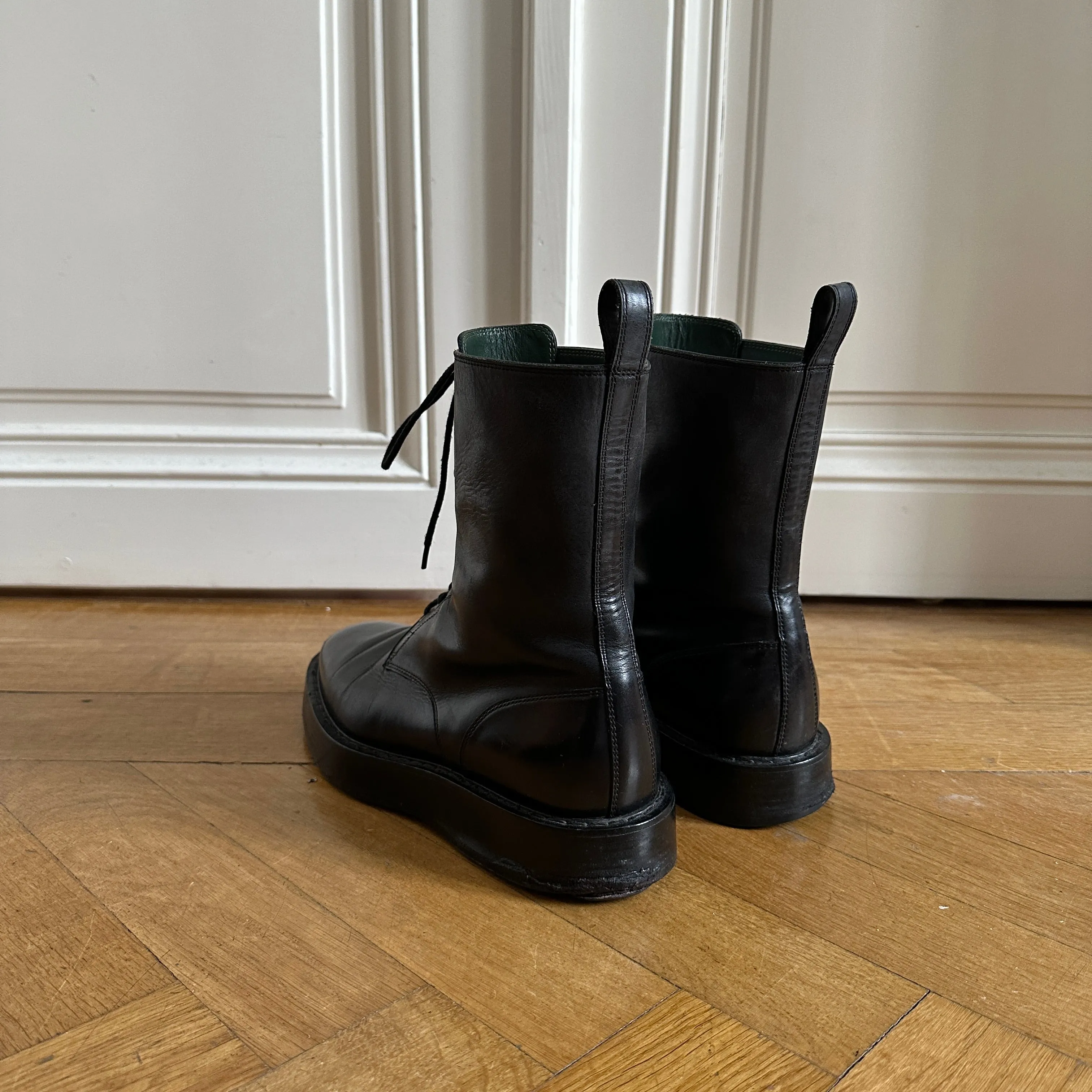 Bottega Veneta FW10 Horse Leather Combat Creeper Boots