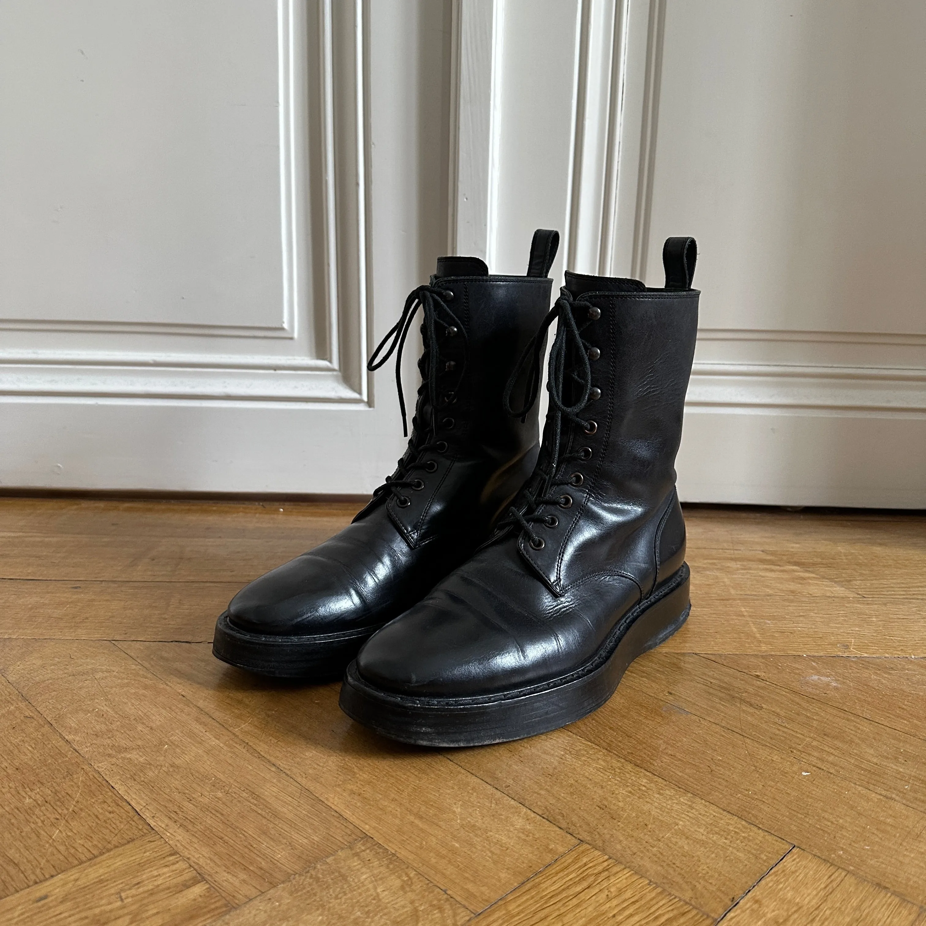 Bottega Veneta FW10 Horse Leather Combat Creeper Boots