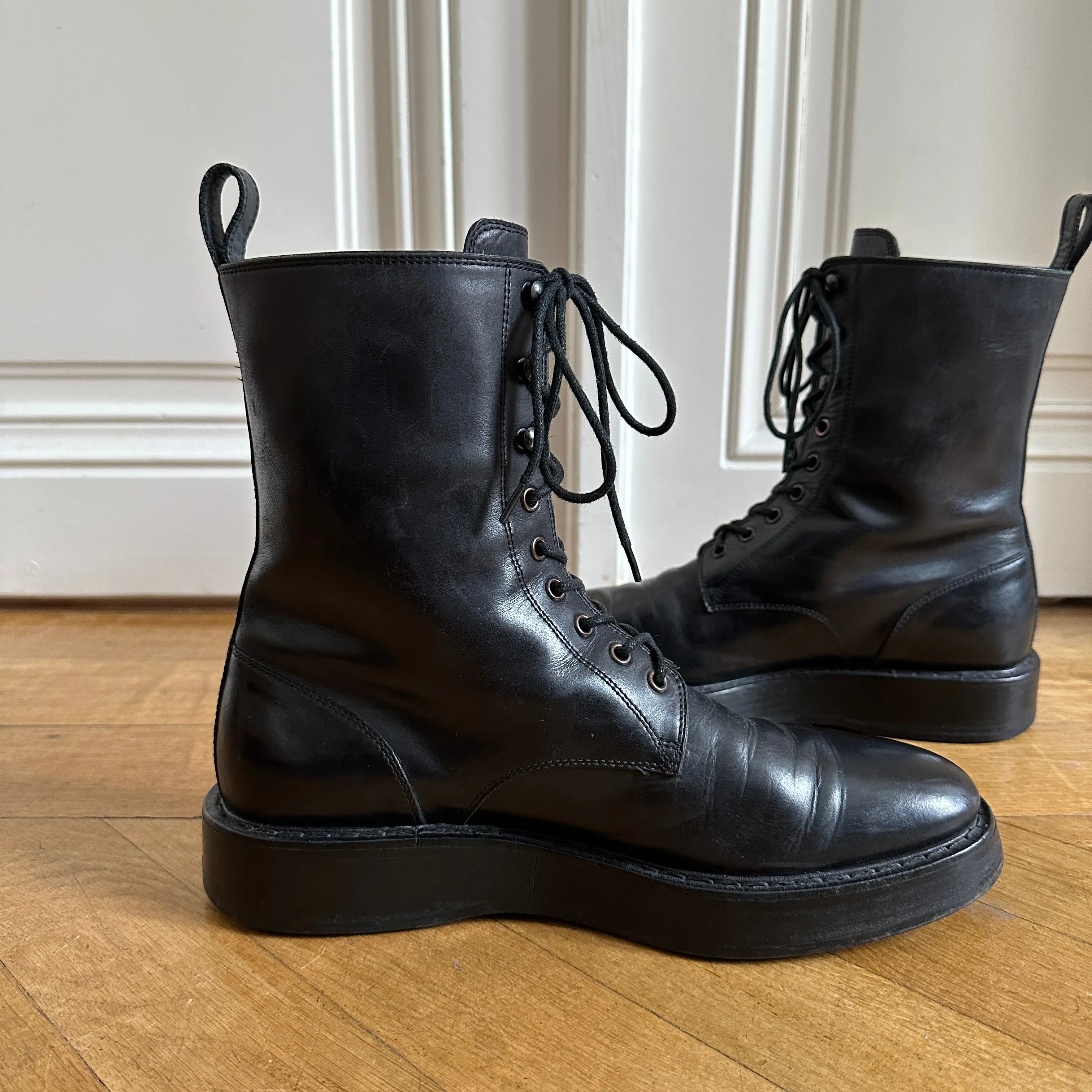 Bottega Veneta FW10 Horse Leather Combat Creeper Boots