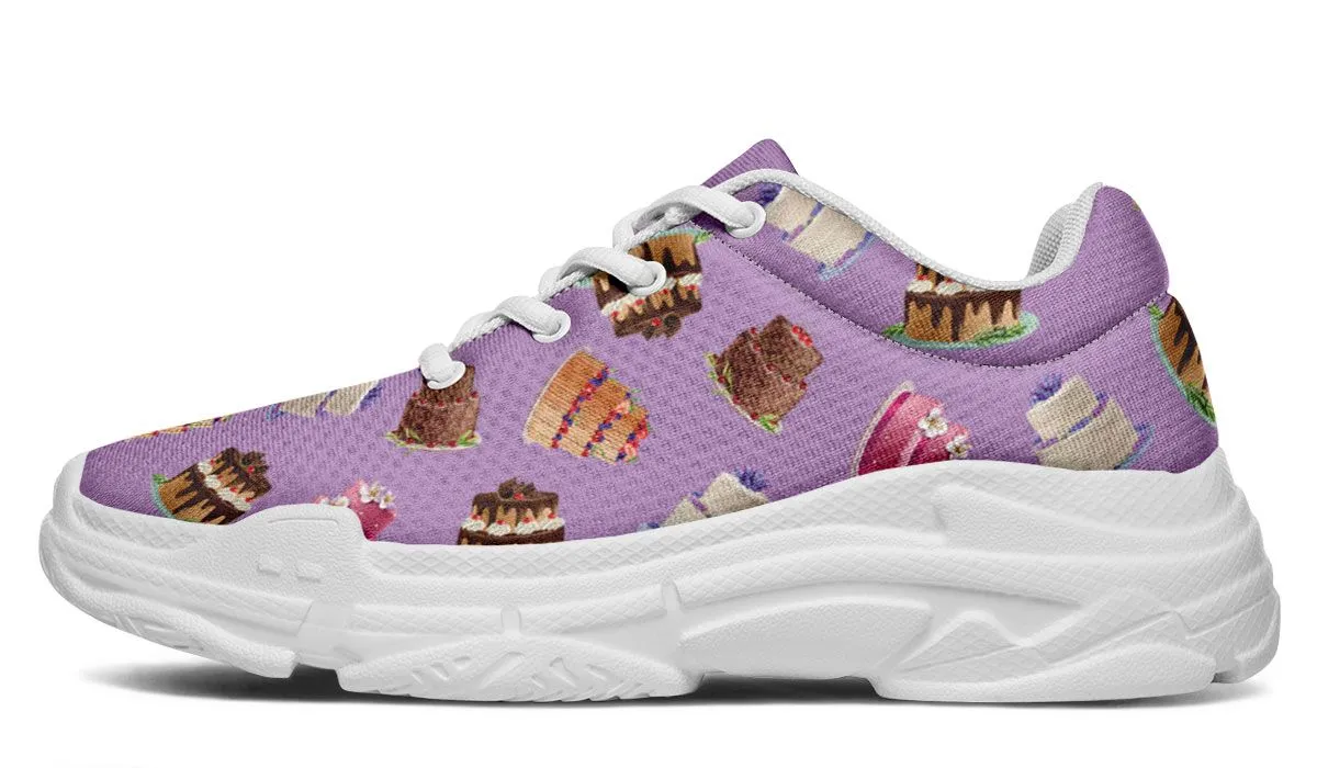 Cake Decorator Purple Chunky Sneakers