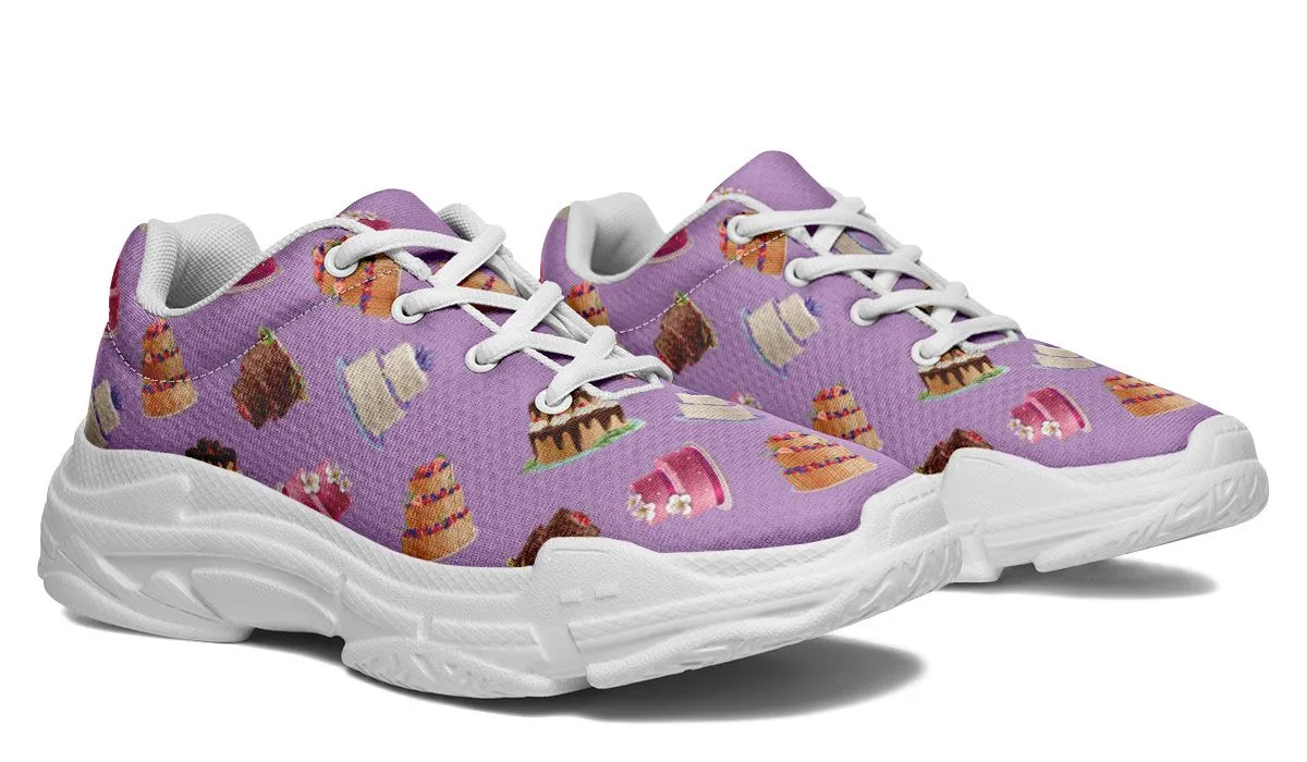Cake Decorator Purple Chunky Sneakers
