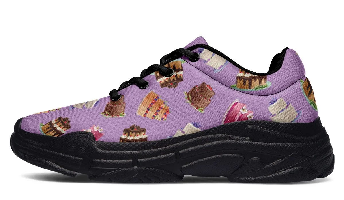 Cake Decorator Purple Chunky Sneakers