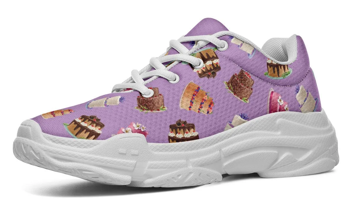 Cake Decorator Purple Chunky Sneakers