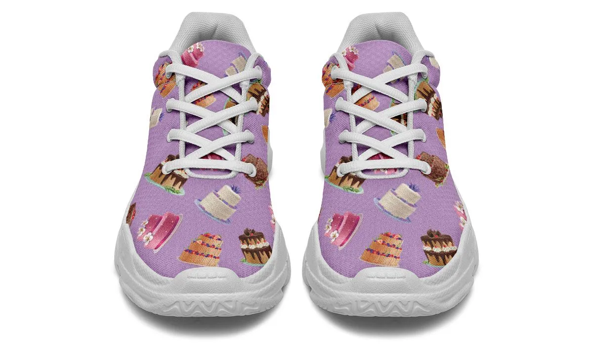 Cake Decorator Purple Chunky Sneakers