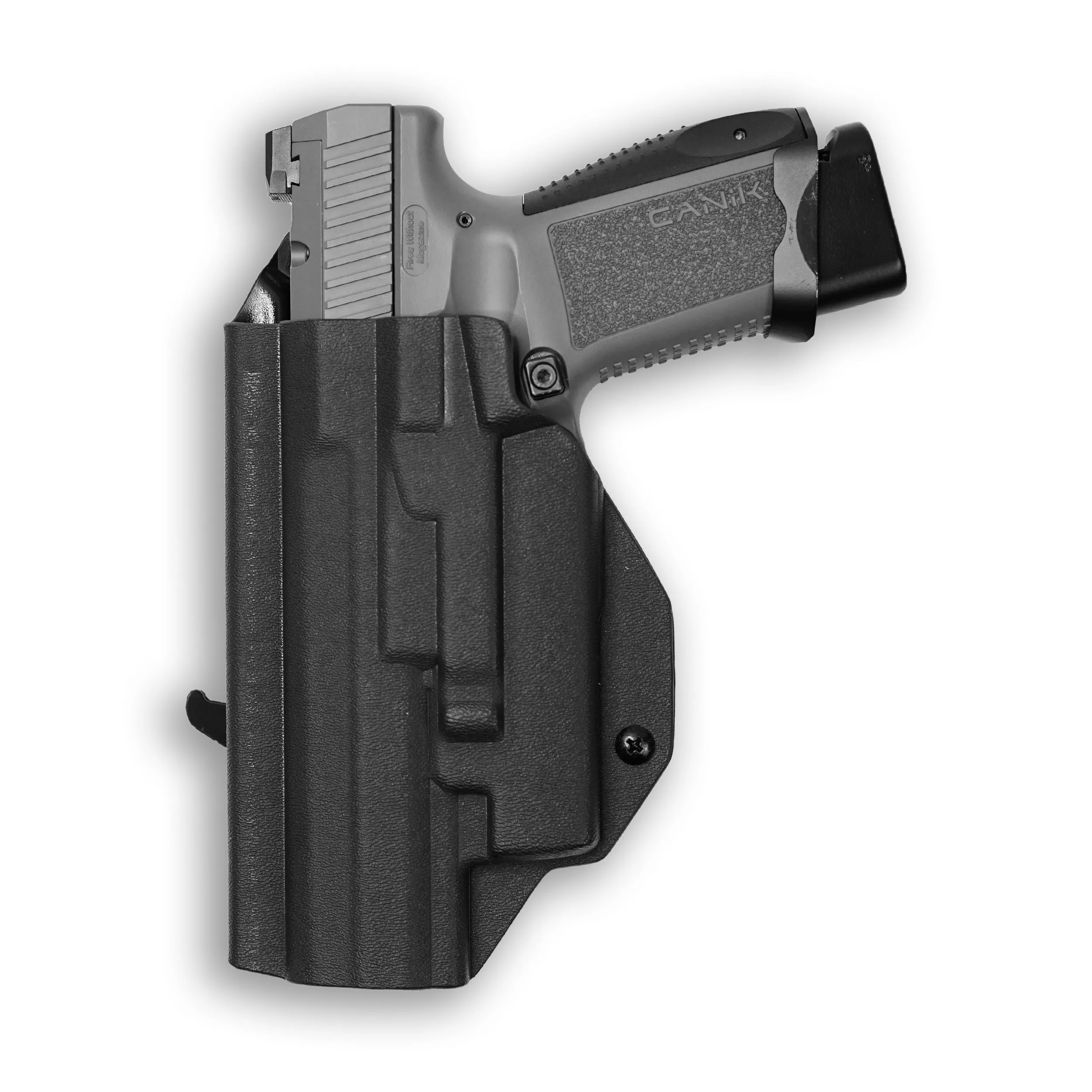 Canik TP9 Elite Combat with Olight Baldr RL Mini OWB Holster