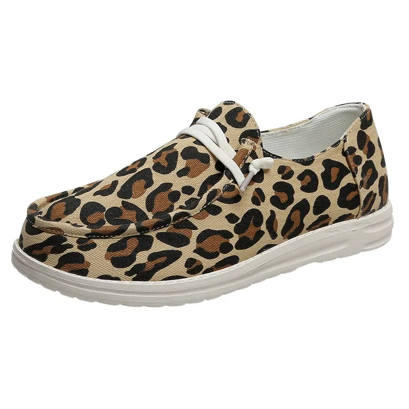 Canvas Woman Shoes Casual cow pattern