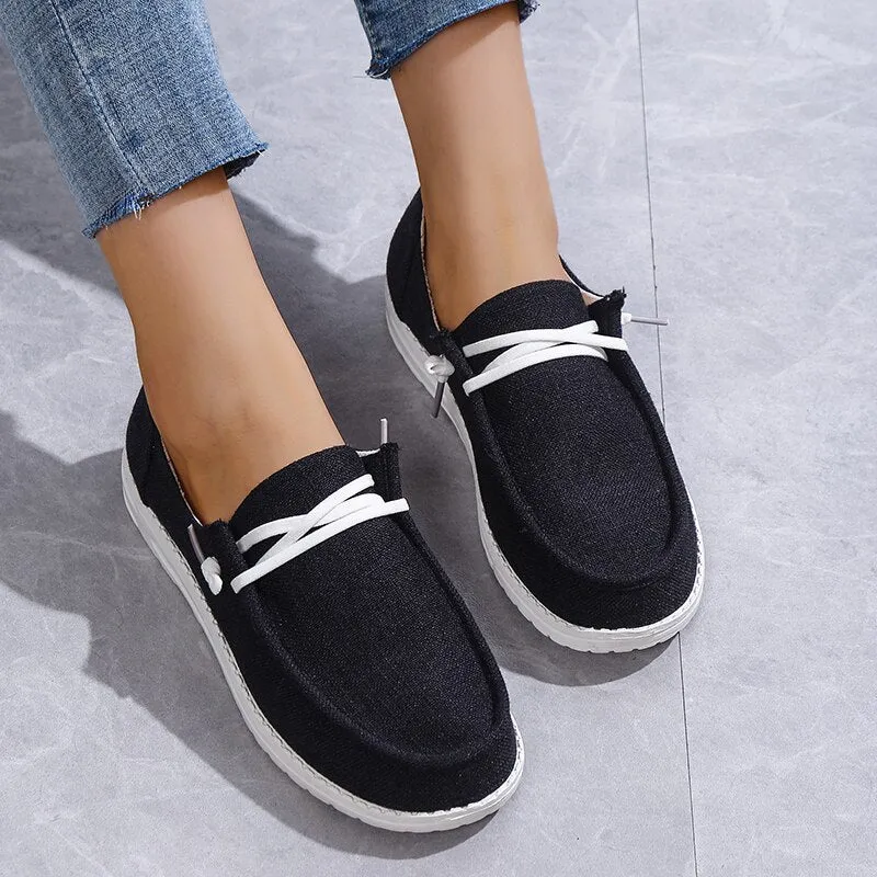 Canvas Woman Shoes Casual cow pattern