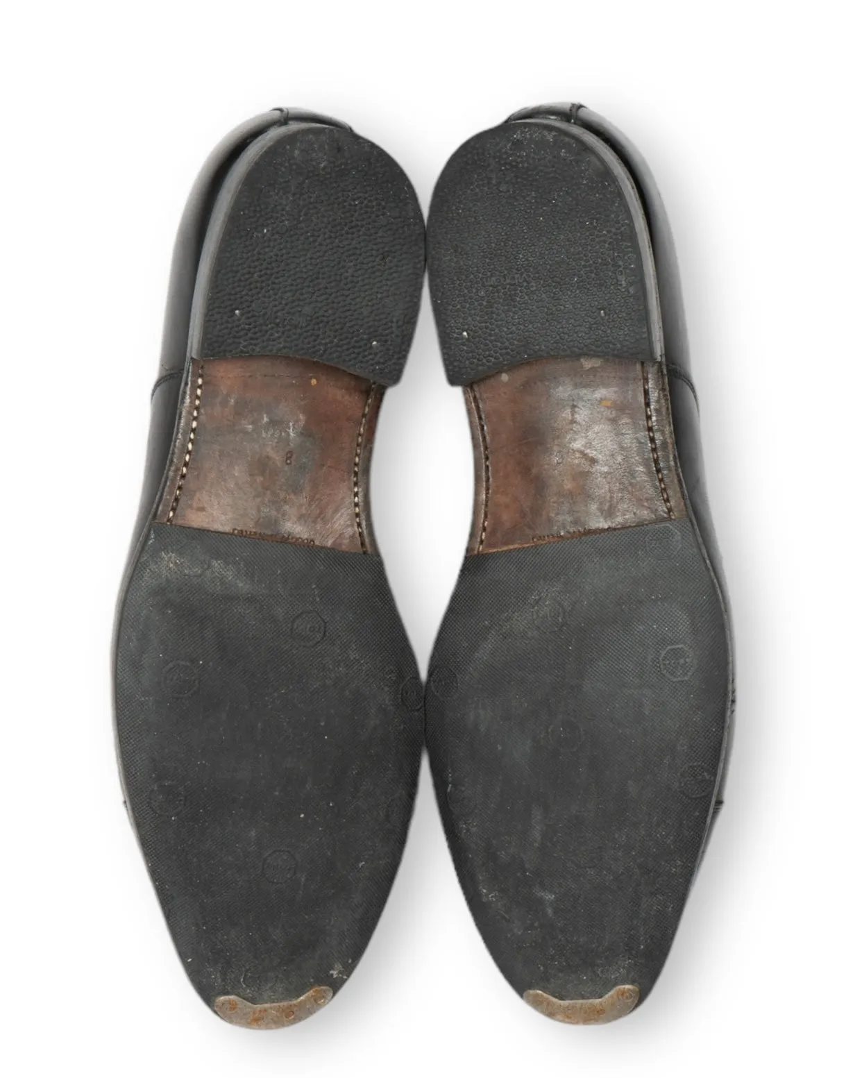 Carlos Santos - Black Cap Toe Oxfords UK 8/EU 42
