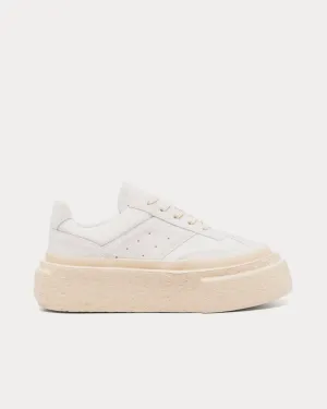 Chunky Gambetta Suede White Low Top Sneakers