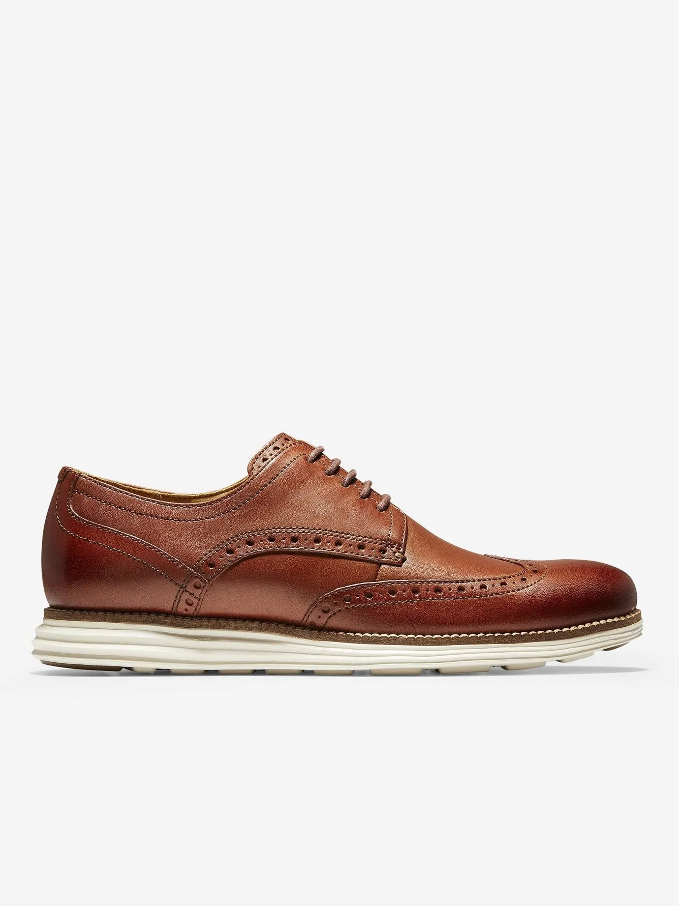 Cole Haan Men's Original Grand Wingtip Oxford Shoes Woodbury/Ivory C20778