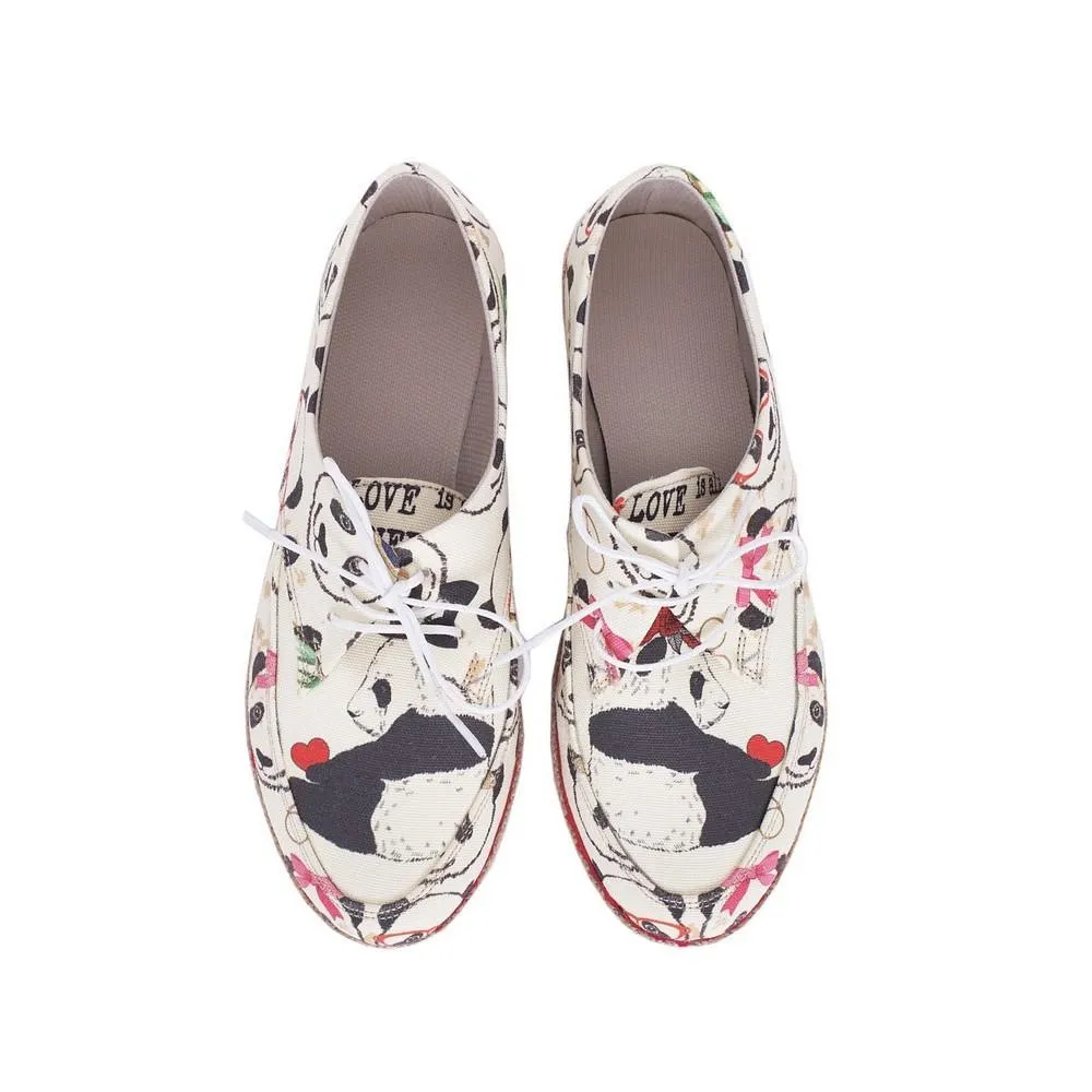 Cute Panda Slip on Sneakers Shoes HSB1688