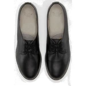 Dr. Martens Sylvie 3 Eye Black Leather Shoes Limited Edition