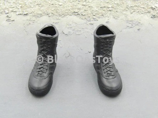 Dragon Hong Kong Police S.D.U. Wai Black Combat Boots Foot Type