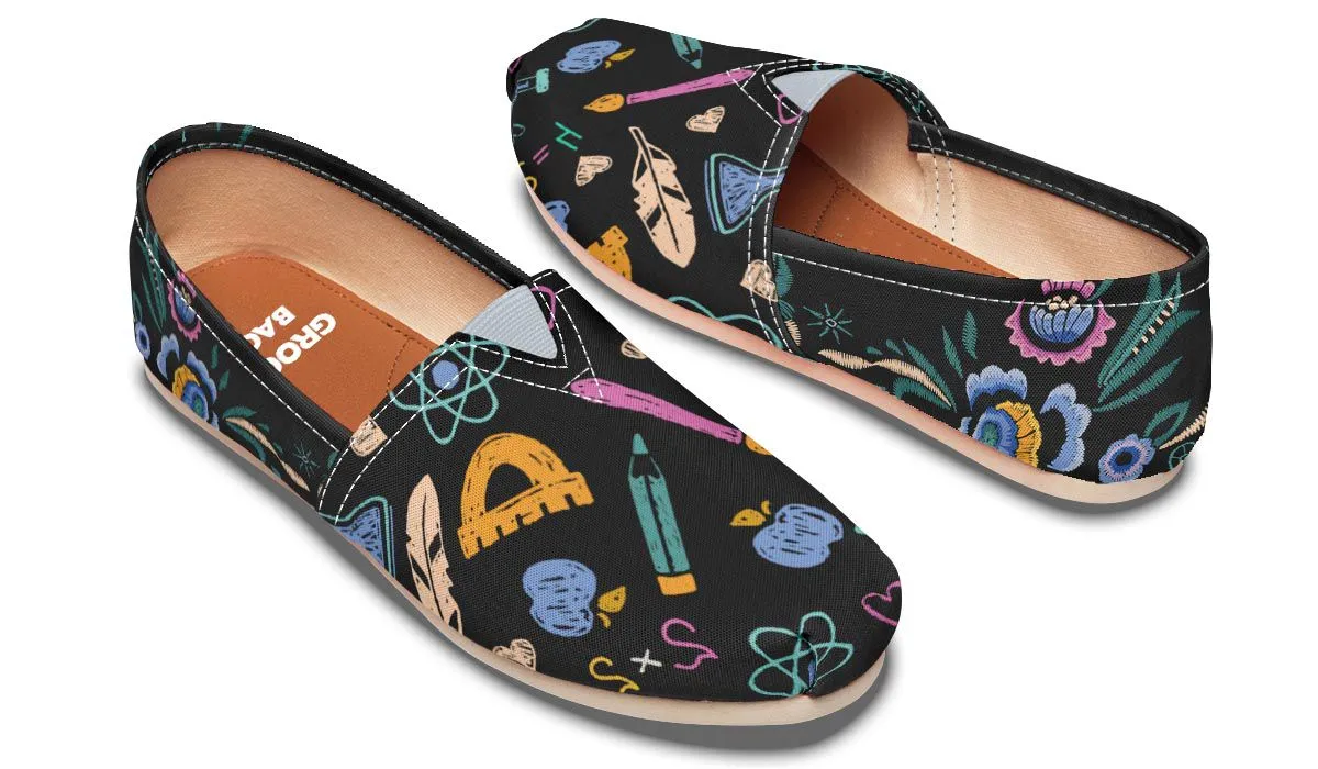 Embroidery Teaching Casual Shoes
