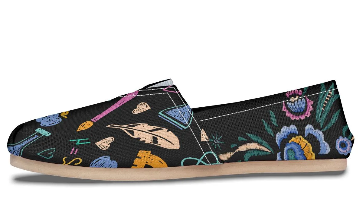 Embroidery Teaching Casual Shoes