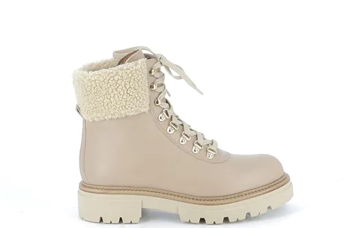 LEATHER COMBAT-STYLE BOOTS VERNON