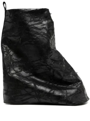 Low Fetish Boots In 13oz Megacrust Denim