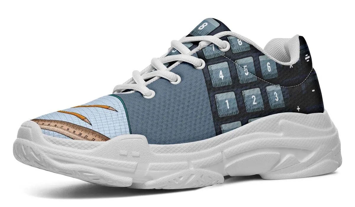 Math Teacher Lifestyle Chunky Sneakers