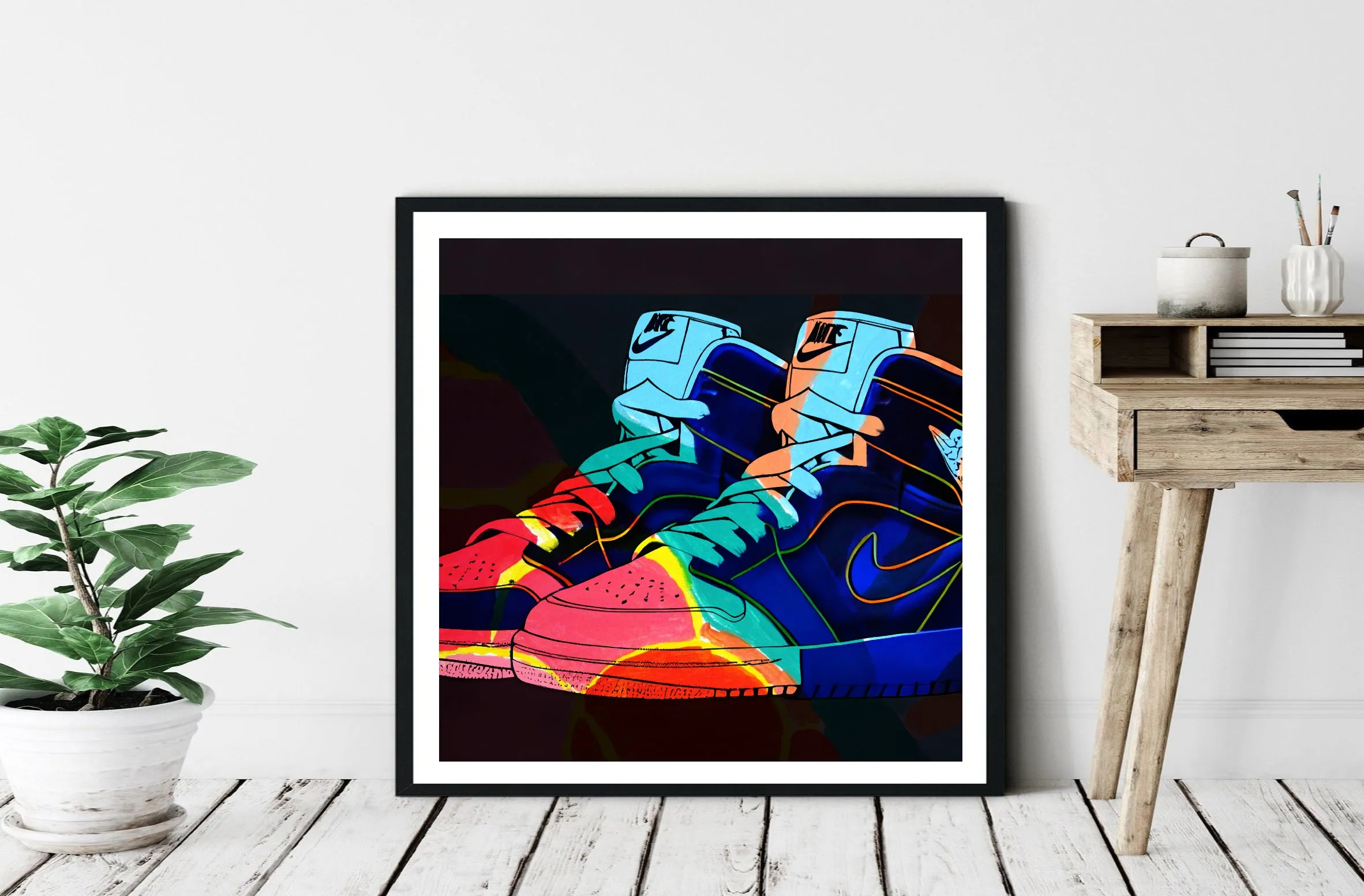 Nike Jordans Pop Art Wall Art  | Lisa Jaye Art Designs