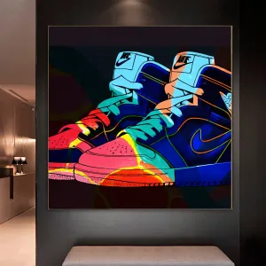 Nike Jordans Pop Art Wall Art  | Lisa Jaye Art Designs