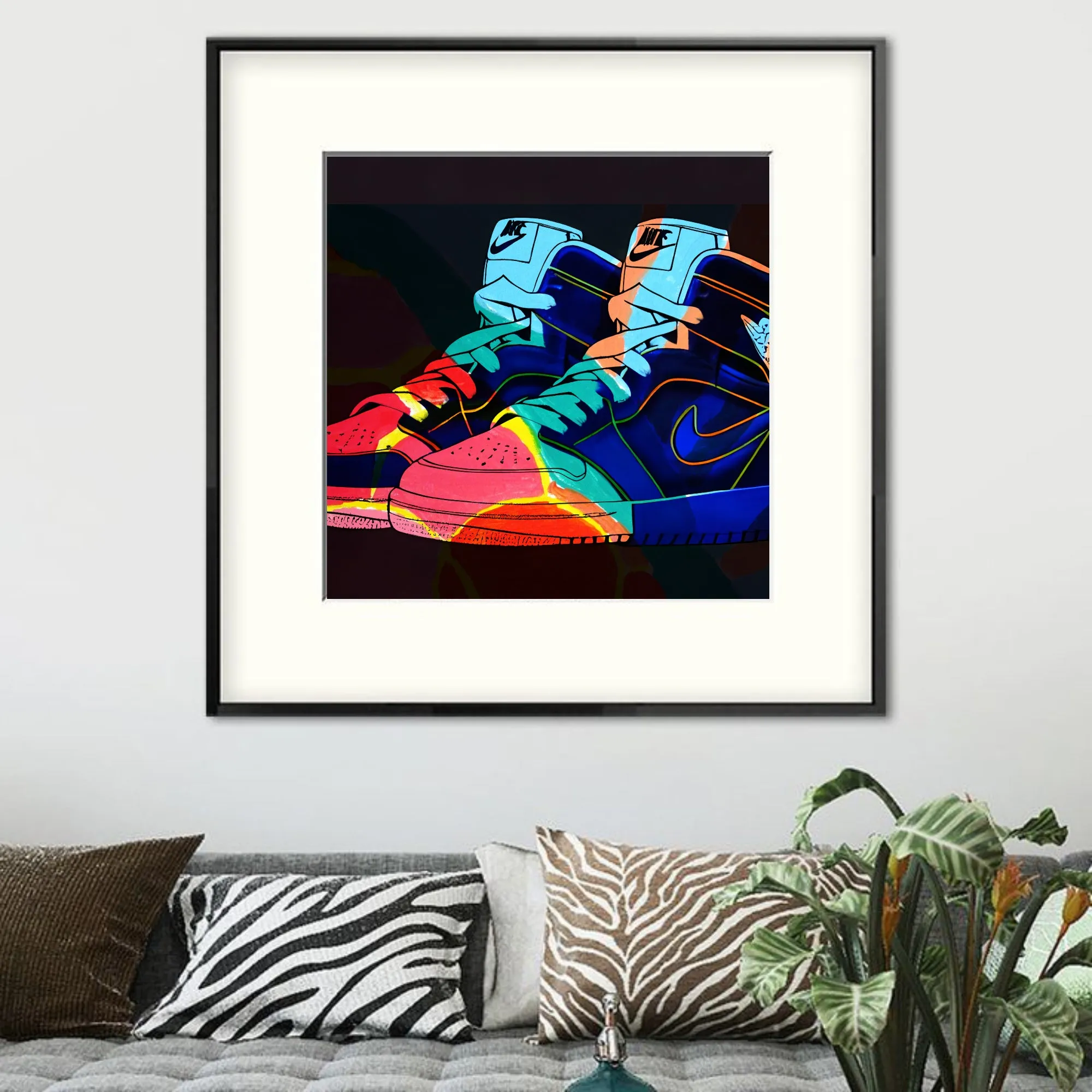 Nike Jordans Pop Art Wall Art  | Lisa Jaye Art Designs