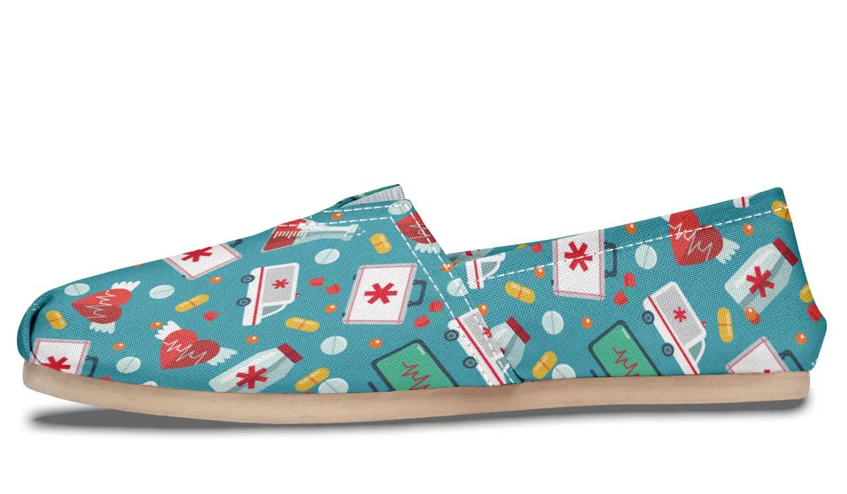 Nurse Pattern Casual Shoes