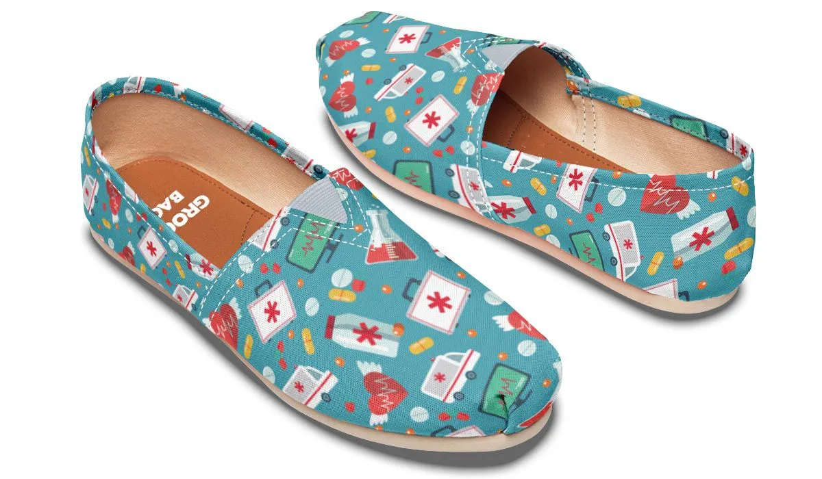 Nurse Pattern Casual Shoes