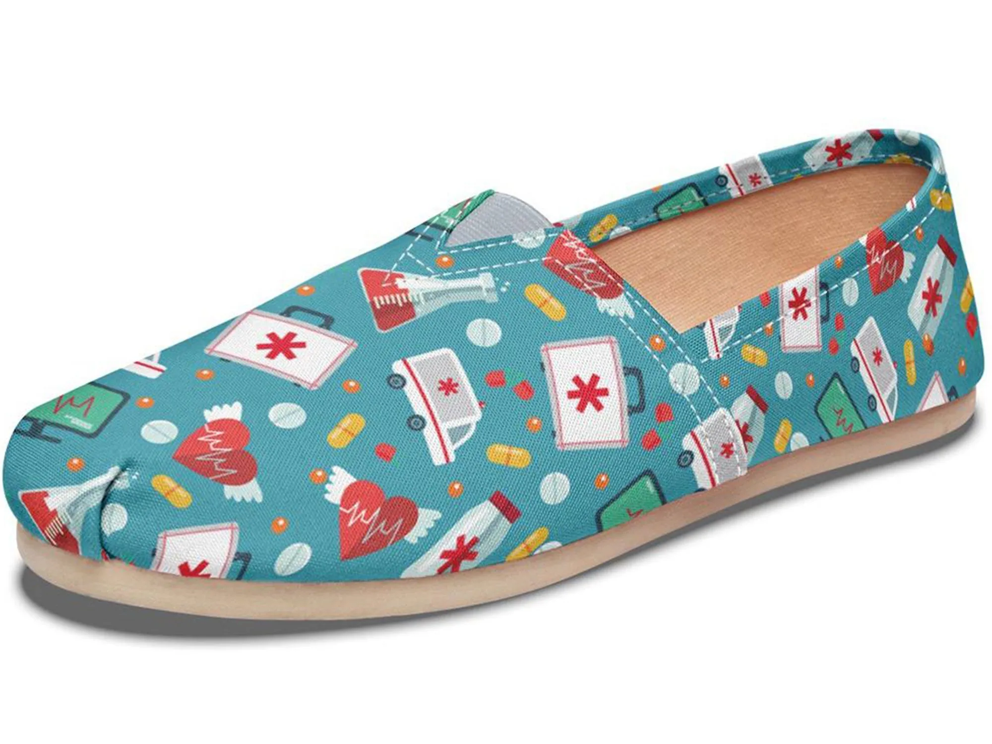 Nurse Pattern Casual Shoes
