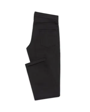 Olimpias Black Heavy Cotton Twill Stretch