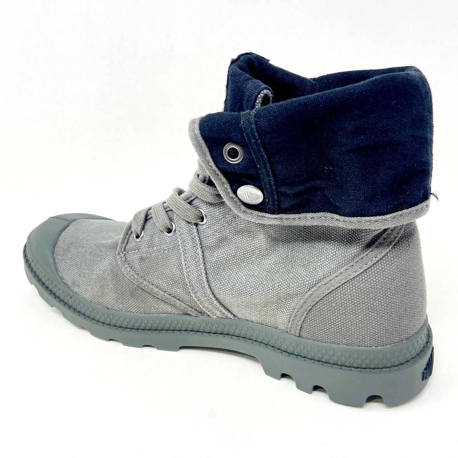 Palladium Mens Pallabrouse Baggy Metal Black Combat Boots 02478 029