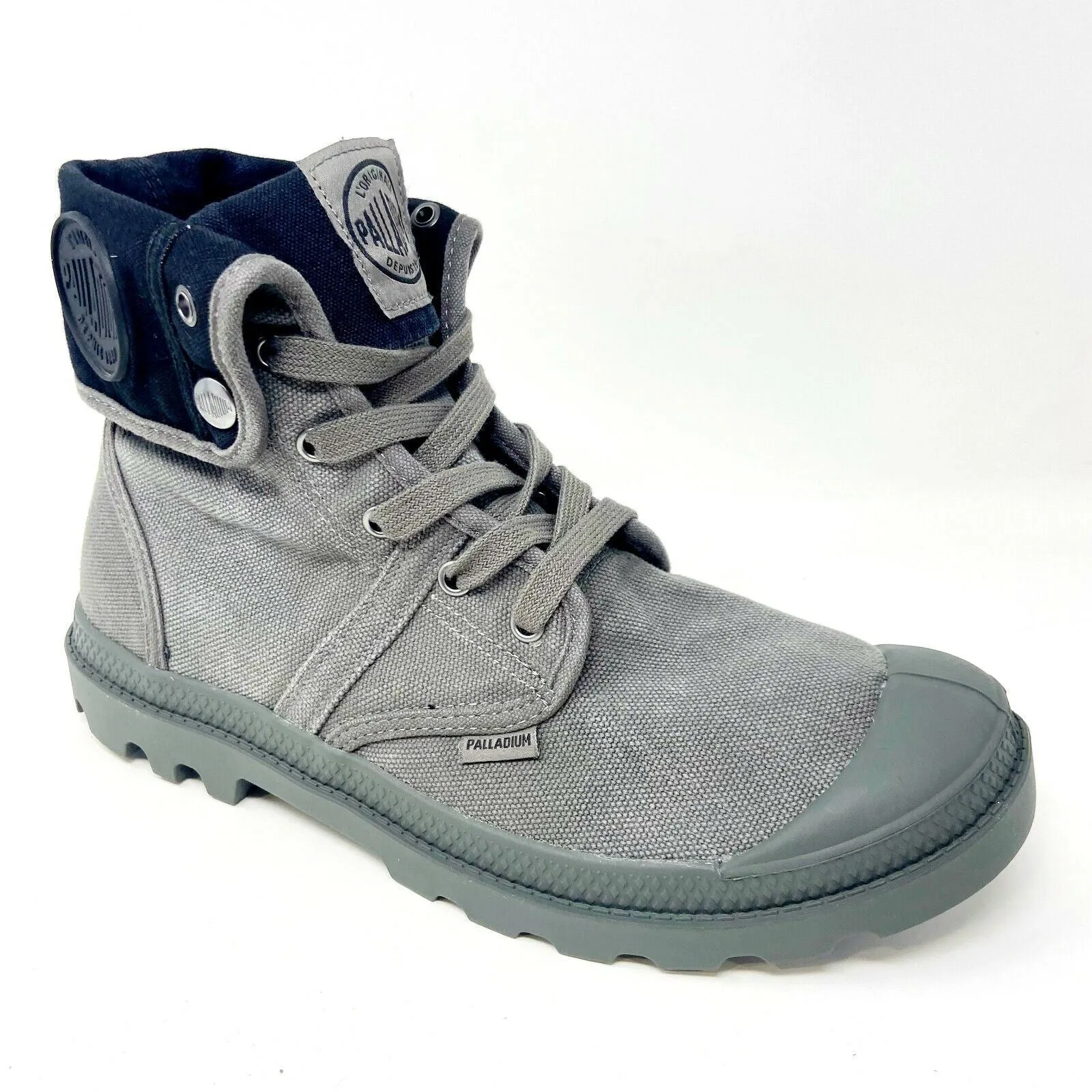 Palladium Mens Pallabrouse Baggy Metal Black Combat Boots 02478 029