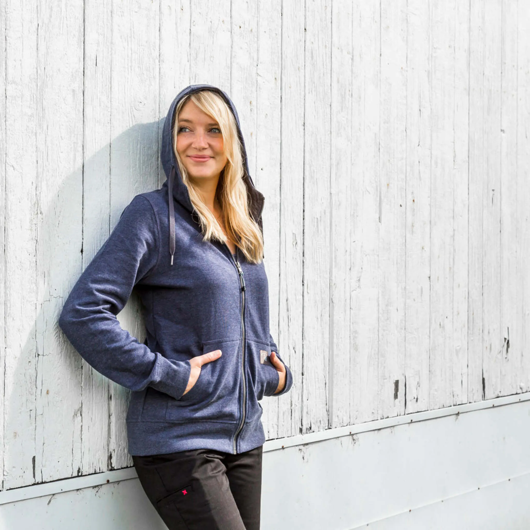 P&F Women's Work Hoodie PF464 - 350g Poly/Cotton, Full Zip Front, Lined 3-Piece Hood, Kangaroo Pocket, Built for Tough Conditions | Sizes XS-2XL