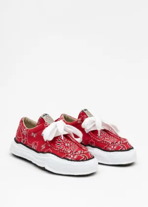 Red Original Sole Bandana Moccasin Sneaker