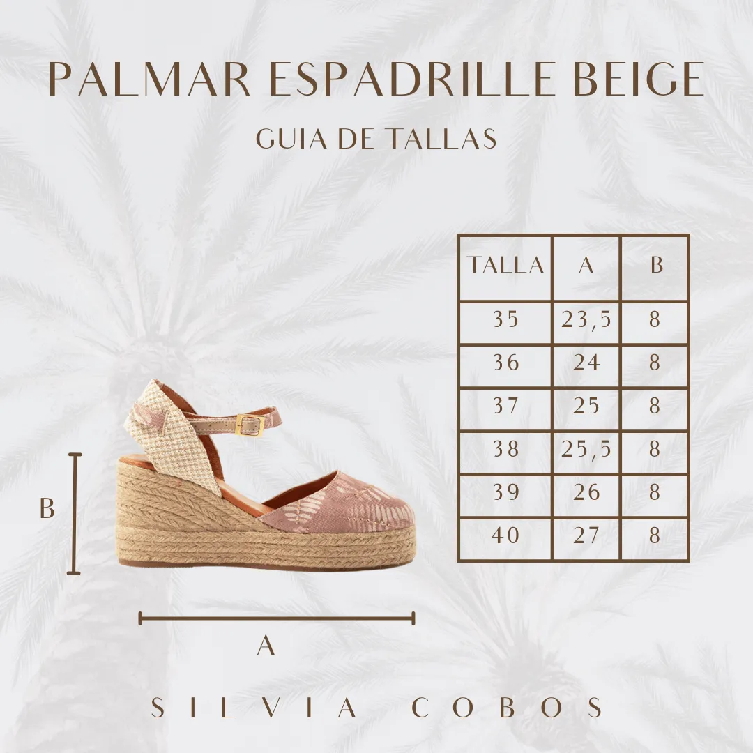 Silvia Cobos Palmar Espadrille Beige