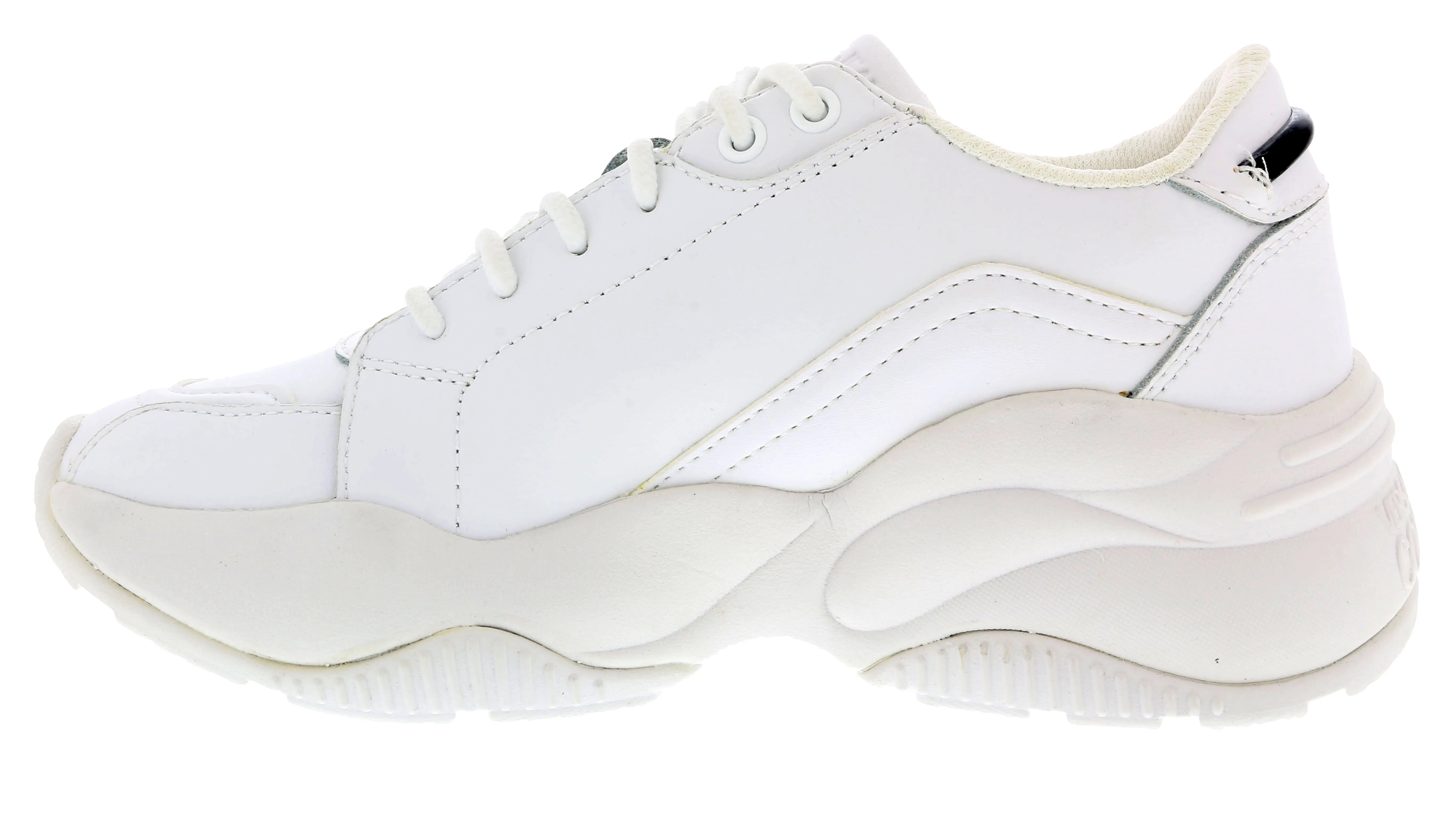 Versace Jeans Couture White Signature Classic Lace Up Sneakers