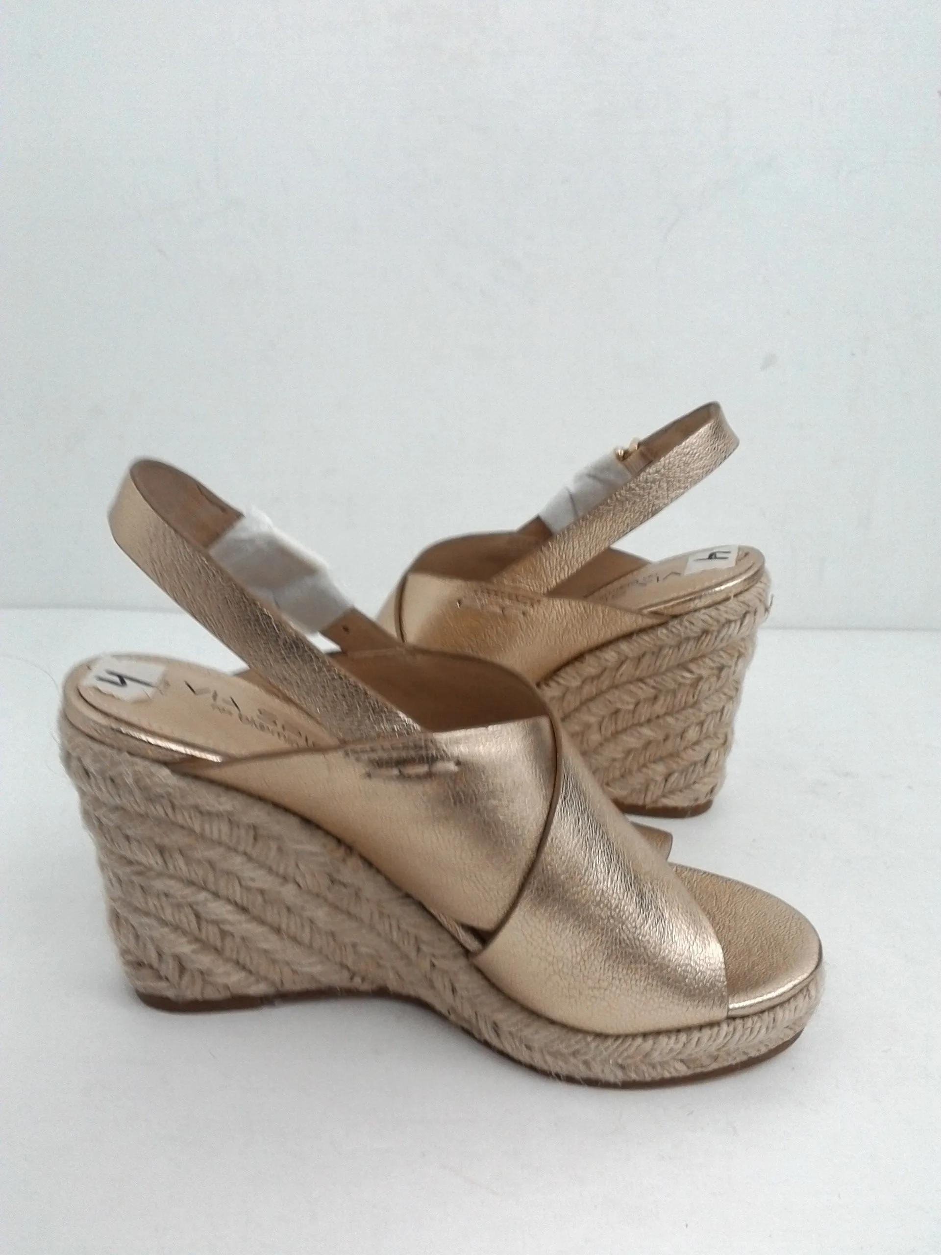 VIA SPIGA Women's Platform Wedge Sandal Size 4 M